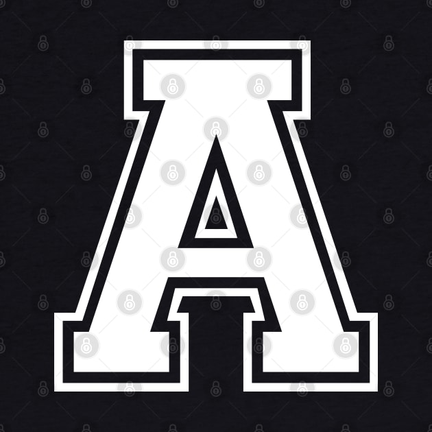 Initial Letter A - Varsity Style Design by Hotshots